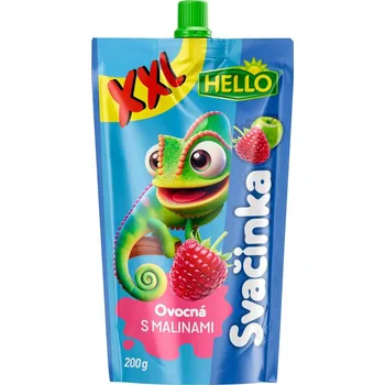 Hello Ovocná svačinka XXL s malinami kapsička