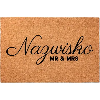 Rohožka ROHOŽKA POD VSTUPNÍ DVEŘE DO BOT KOKOSOVÁ NAZWISKA TWOJE INICJAŁY