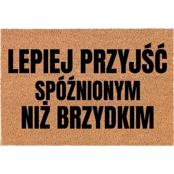 Rohožka VCHODOVÁ ROHOŽKA 60x40cm Kokosová - Raději pozdě, než nikdy