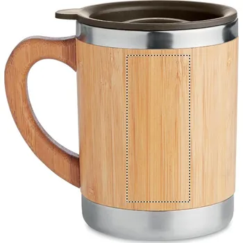 Měřící laser Dvoustěnný hrnkek 300ml 15 LEFT H LASER, 70x30mm Laserové gravírování, 1 barva