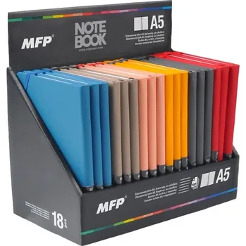 Blok MFP Paper Blok s gumkou A5 linka, 100 listů, mix2