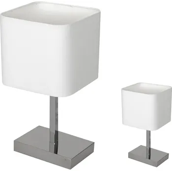 Stojací lampa Stolní lampa Napoli, 1x bílé textilní stínítko,