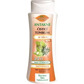 Pleťový krém Bione Cosemtics BIO Čistící tonikum se sírou ANTAKNE 255 ml