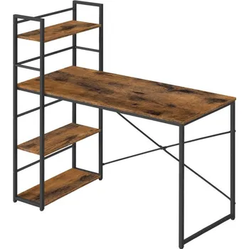 Psací stůl Kancelářský stůl MAX 4.0 hnědý / černé nohy