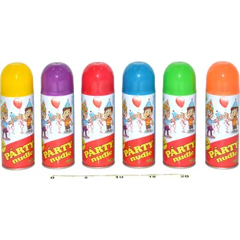 Party dekorace Wiky Párty nudle ve spreji 250 ml Barva: Oranžová