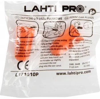Špunt do uší Špunty do uší, protihlukové zátkové chrániče sluchu Lahti Pro L171010K