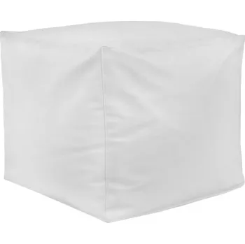 Taburet Taburetka Bílá ekokůže