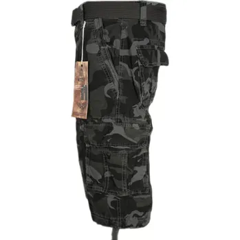 Pánské kraťasy Pánské maskáčové kraťasy + pásek loshan