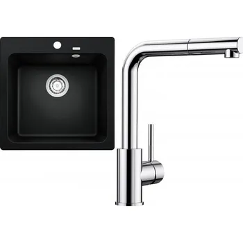 Granitový dřez Set RS Blanco Naya 5+ Blanco Mila-S (antracit + chrom)