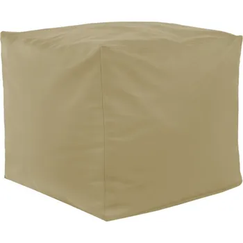 Taburet Taburetka béžová ekokůže