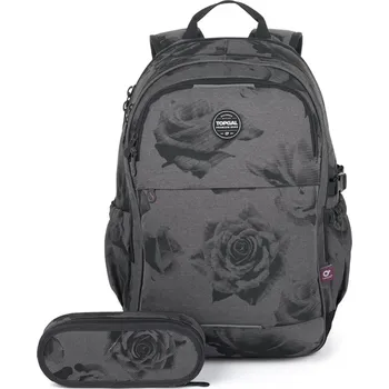 Školní batoh Šedý studentský batoh Topgal v setu - RONY 25027