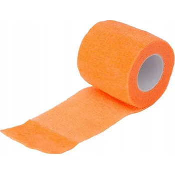 Elastická samolepicí bandáž, kohezivní obinadlo na pen 5 cm, oranžová - 1 Ks