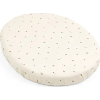 Prostěradlo Stokke Prostěradlo do postýlky Sleepi™ Mini V3, Flower Ecru OCS