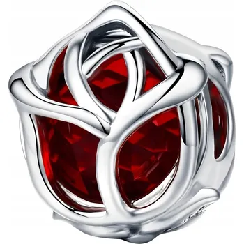 Přívěsek Přívěsek na náramek Trusky červená měď postříbřená - květina