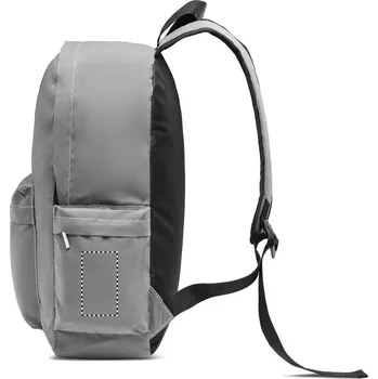 Vysoce reflexní batoh 190T 10 SIDE POCKET, 80x45mm Sítotisk, 1 barva