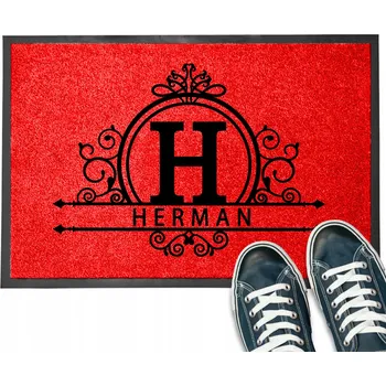 Rohožka VSTUPNÍ ROHOŽKA PŘED DVEŘE S VAŠÍM JMÉNEM SOLIDNA DEKORACJA VZOR