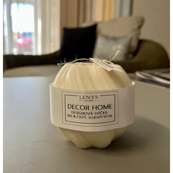 Svíčka Vonná svíčka LENYS CANDLES - Citrus 8 cm