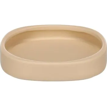 Miska pro psa Keramická miska FLAMINGO Zara oválná béžová 12x2,5x12cm (100ml)