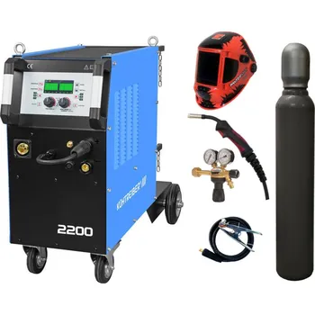 Svářečka Kühtreiber KITin 2200 Multi MIG Synergic + hořák + ventil + kukla + lahev SET TOP