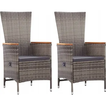 Zahradní křeslo Greatstore technorattan hnědé