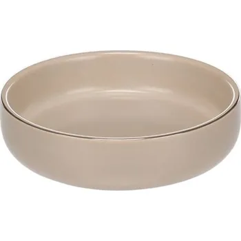 Miska pro psa Keramická miska FLAMINGO Eram kulatá béžová 12cm (200ml)