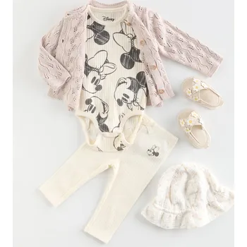 Reserved - Žebrované body Minnie Mouse - krémová - 885CY-01X - 885CY-01X-74