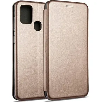 Pouzdro na mobilní telefon Pouzdro s klopou Beline pro Samsung Galaxy A21s zlaté