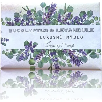 Mýdlo Soap Luxusní české mýdlo Eucalyptus a levandule v dekorovaném obalu - 200 g