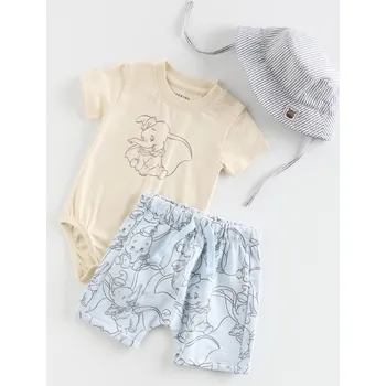 Reserved - Bavlněná souprava Dumbo - bleděmodrá - 8253X-05X - 8253X-05X-62