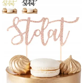 Obraz ZÁPICH DO DORTU STO LET ROSE GOLD GLITROVÁ NA NAROZENINOVOU OSLAVU