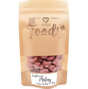 Sušené ovoce Goodie Lyofilizované maliny v ruby čokoládě 80 g