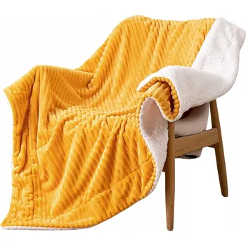 Prostěradlo Deka MIULEE polyester 125 cm x 150 cm oranžová