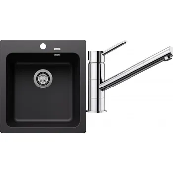 Granitový dřez Set RS Blanco Naya 45 + Blanco Kano (bílá soft + chrom)