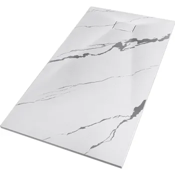 Sprchová vanička Besco Obdélníková sprchová vanička z SMC kompozitu VEXO MARBLE R 100x80 (120x80, 120-180x90) Rozměry (cm): 160x90