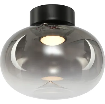 Stropní svítidlo Vaso, 1x grafitové skleněné stínítko, b