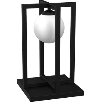 Stojací lampa Stolní lampa Diego, 1x bílé skleněné stínítko, b