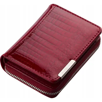 Peněženka Jennifer Jones peněženka z pravé kůže červená - dámská