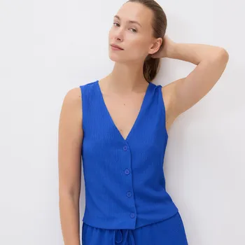 Dámské sako Reserved - LADIES` VEST - kobaltově modrá - 911GX-47X - 911GX-47X-L