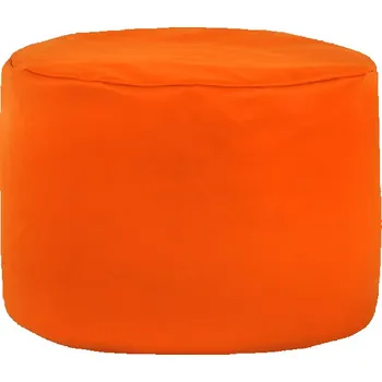 Taburet Taburetka Cilindro oranžová ekokůže