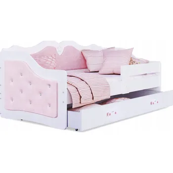 Postel Postel AJKmeble Lili 80 x 160 cm růžová