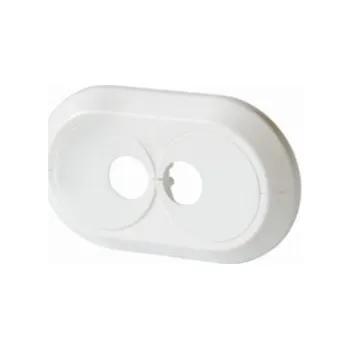 CU krytka trubková dvojitá 15mm bílá plast 13208115