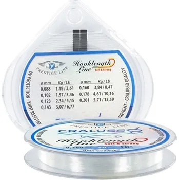 Rybářský vlasec CRALUSSO - Návazcový vlasec Prestige 0,123 mm 50 m