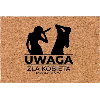Rohožka ROHOŽKA PŘED DVEŘE S NÁPISEM UNIVERZÁLNÍ ODPORNA NA BRUD I ZUŻYCIE WZÓR