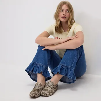 Dámské mokasíny Reserved - Kožené mokasíny s leopardím vzorem - vícebarevná - 339CP-MLC - 339CP-MLC-38