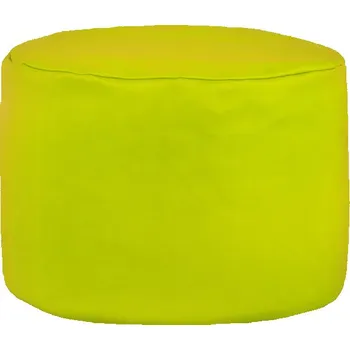 Taburet Taburetka Cilindro limetková ekokůže