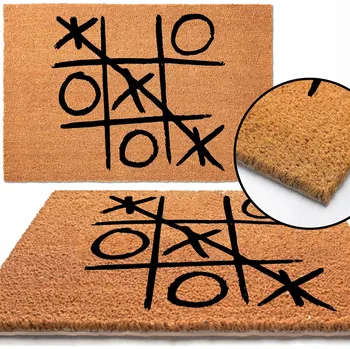 Rohožka KOKOSOVÁ ROHOŽKA PŘED DVEŘE HIT NÁPIS KOLKO KRZYZYK GRA ZABAWA