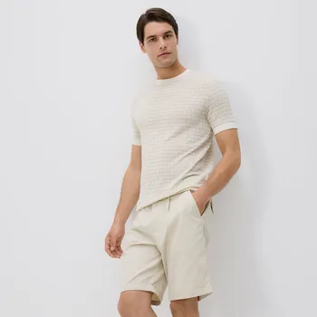Pánské kalhoty Reserved - Šortky chino regular - béžová - 8080H-08X - 8080H-08X-33