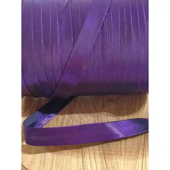 Šikmý proužek lurexový šíře 15 mm zažehlený fialový