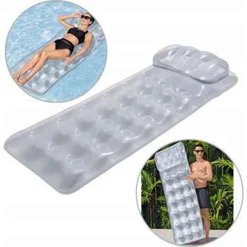 NAFUKOVACÍ MATRACE DO VODY NA PLÁŽ S OPĚRKOU POHODLNÝ POLŠTÁŘ