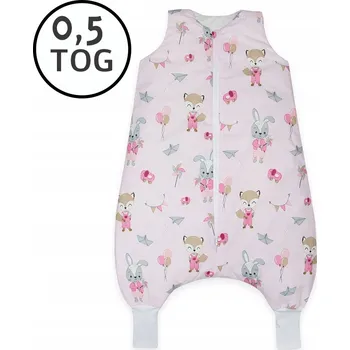 Zavinovačka LETNÍ Spací pytel s nohavicemi 56-68 XS 0,5 TOG BAVLNA 100% PRODUKT POLSKÝ